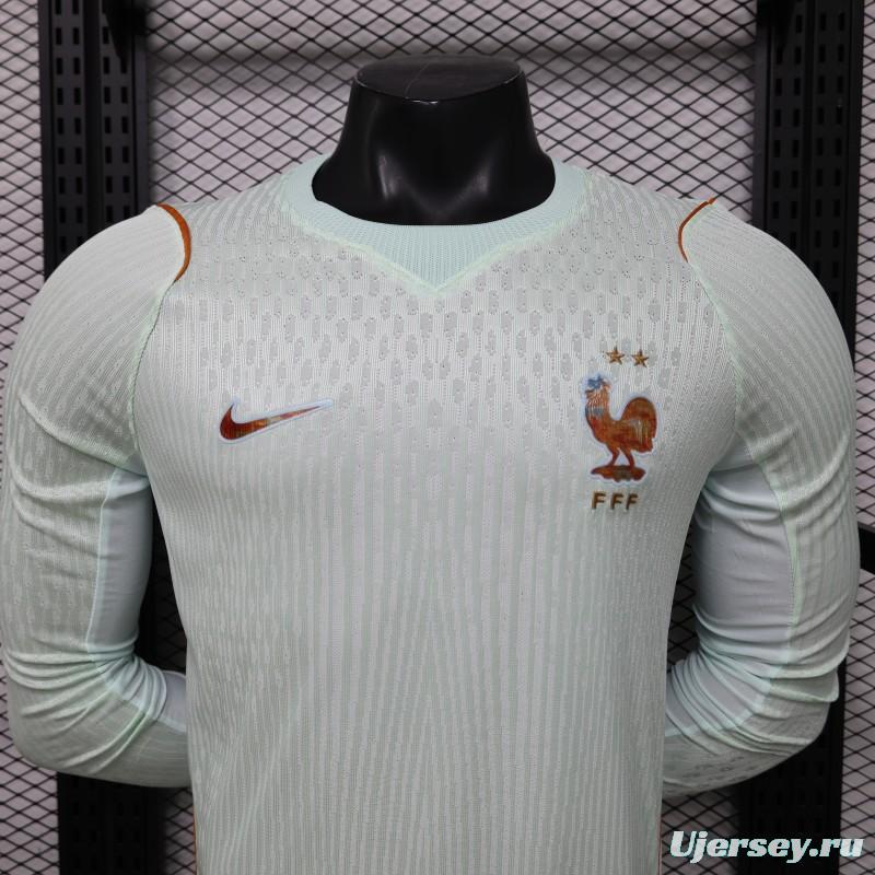 Player Version 26/27 France Mint Green Away Long Sleeve Jersey