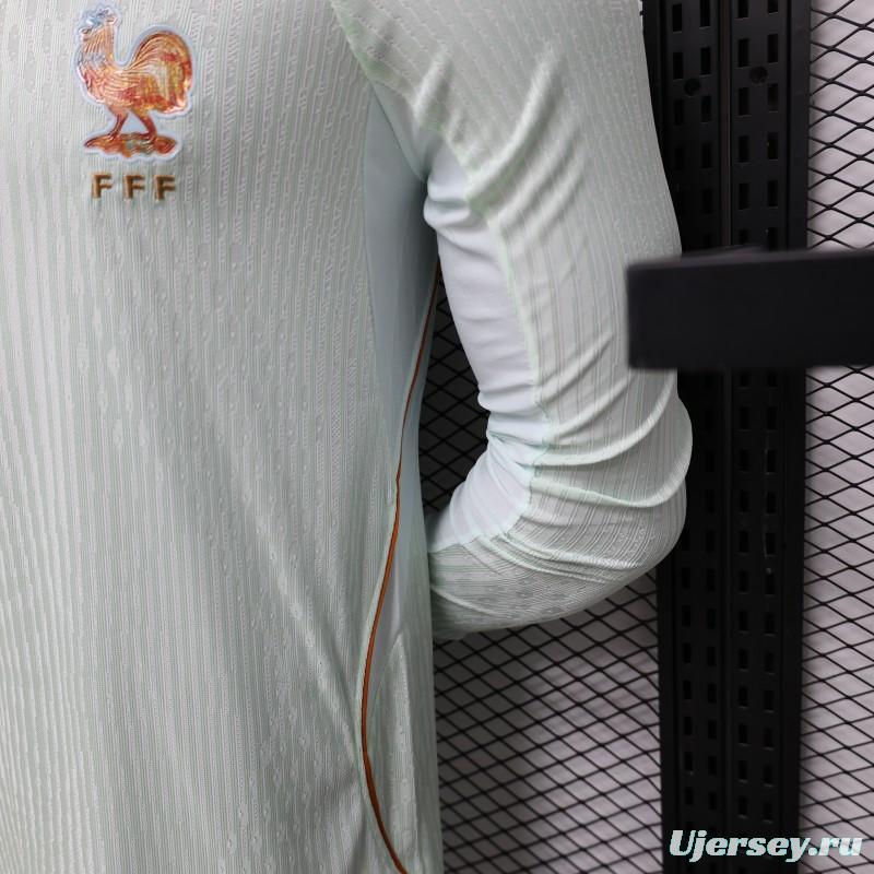 Player Version 26/27 France Mint Green Away Long Sleeve Jersey