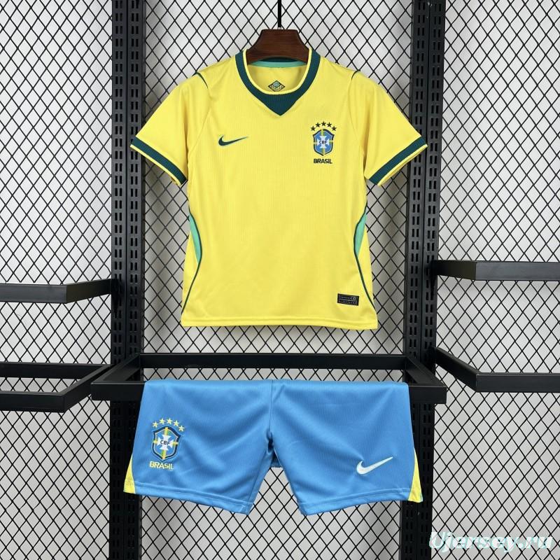 2026 Kids Brazil World Cup Home Kit