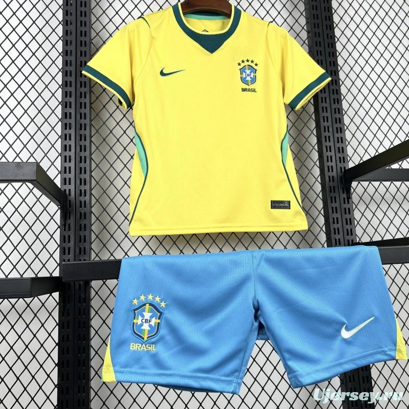 2026 Kids Brazil World Cup Home Kit