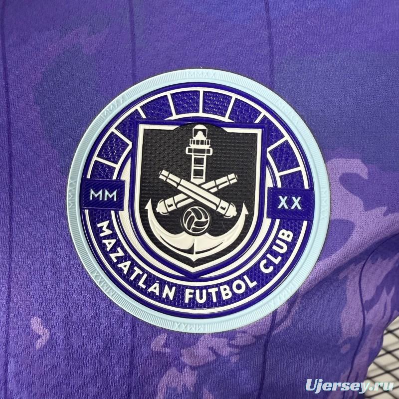 Player Version 25/26 Mazatlán FC Purple with Marble Wash Texture Jersey