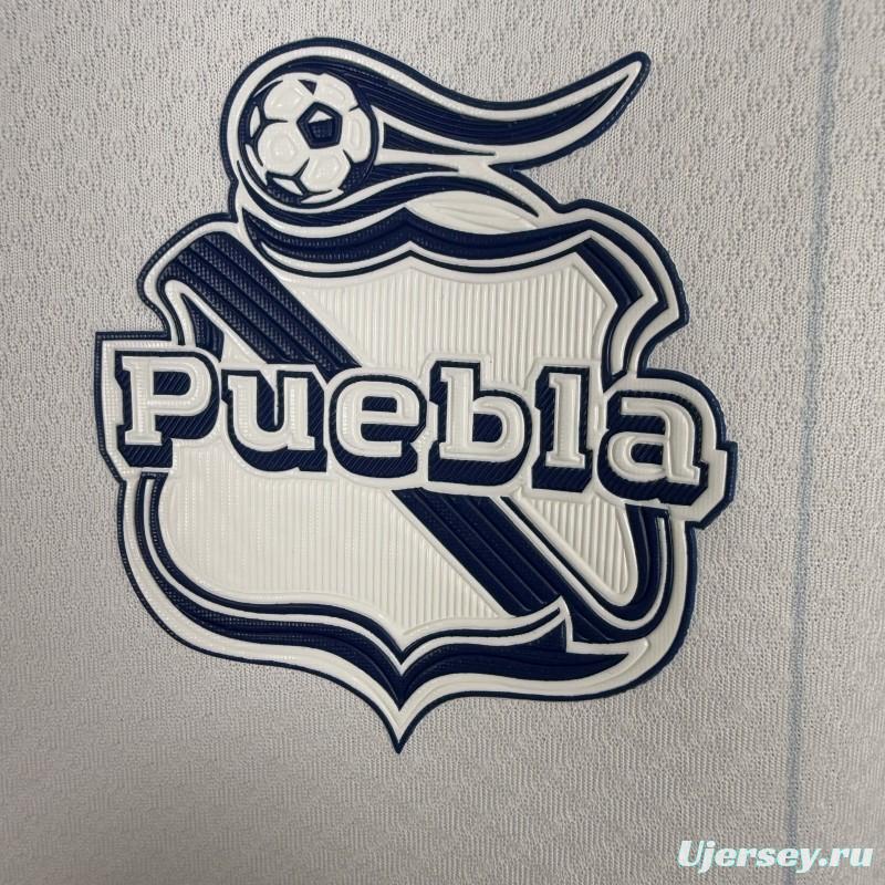 Player Version 25/26 Club Puebla White with Blue Home Jersey