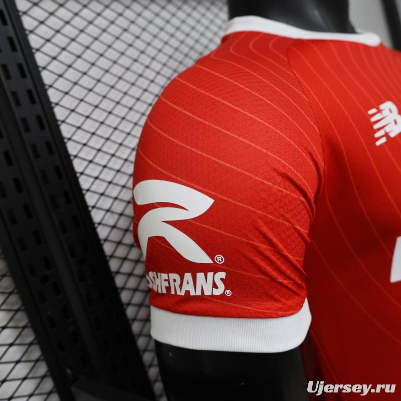 Player Version 26/27 Deportivo Toluca FC Red with Circular Stripe Pattern Home Jersey