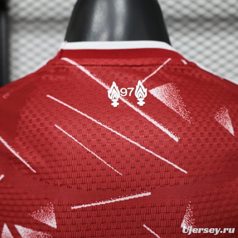 Player Version 26/27 Liverpool Red with Geometric Shatter Pattern Home Special Edition Jersey