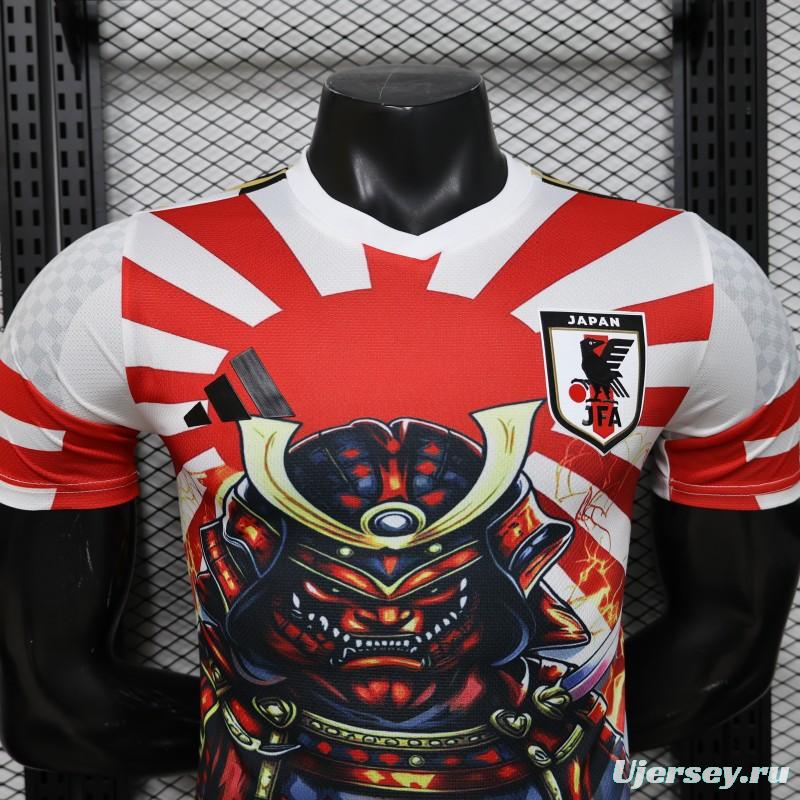 Player Version 2026 Japan  White "Samurai + Rising Sun" Special Edition Jersey