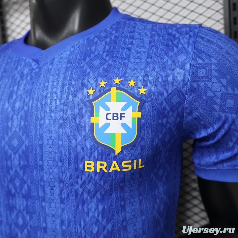 Player Version 2026 Brazil Away Blue Special Edition Jersey
