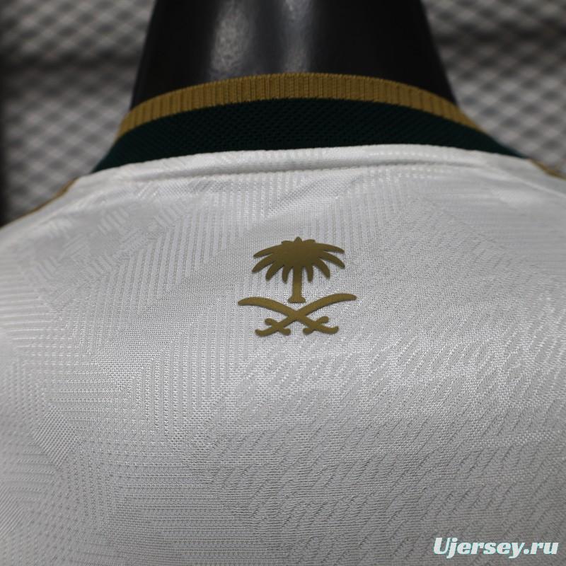 Player Version 26/27 Saudi Arabia  White & Gold Home Jersey