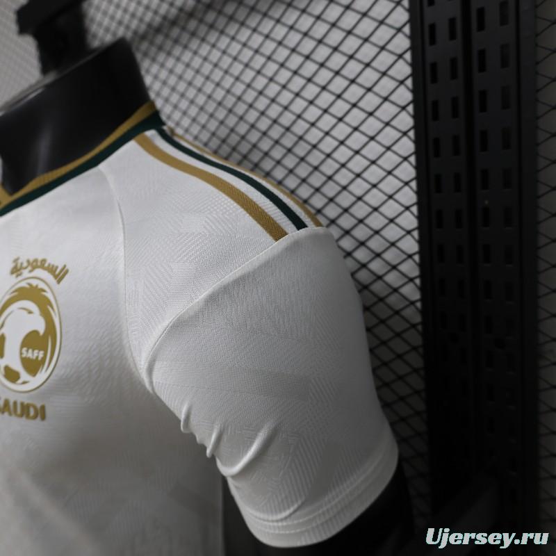 Player Version 26/27 Saudi Arabia  White & Gold Home Jersey