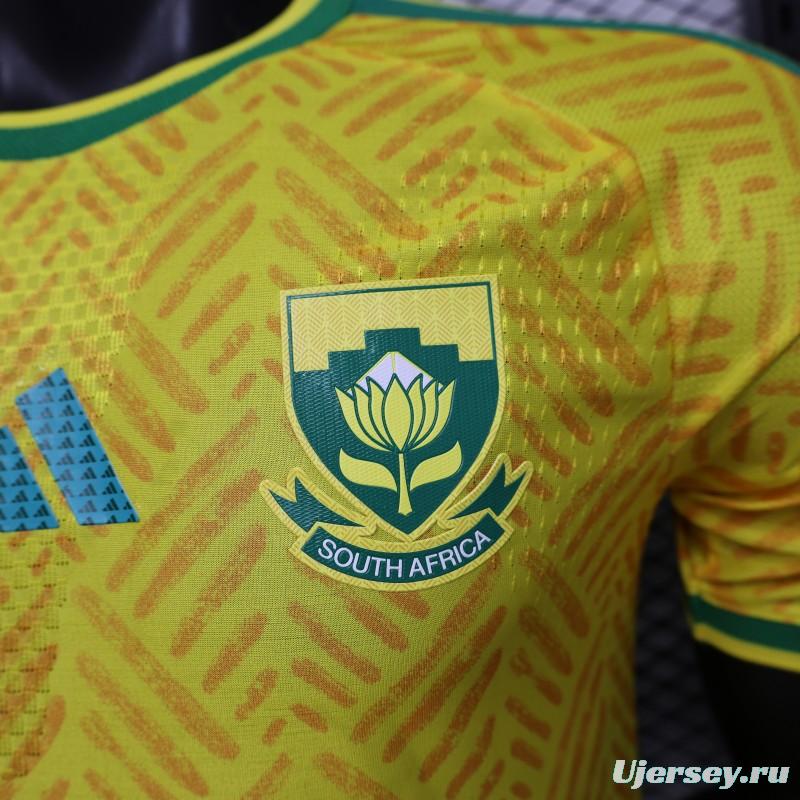 Player Version 26/27 South Africa Yellow & Green  Home Jersey (Adidas)
