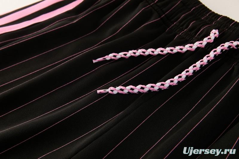 2026/27 Inter Miami CF Black Pinstripe Short Sleeve+Soccer Shorts