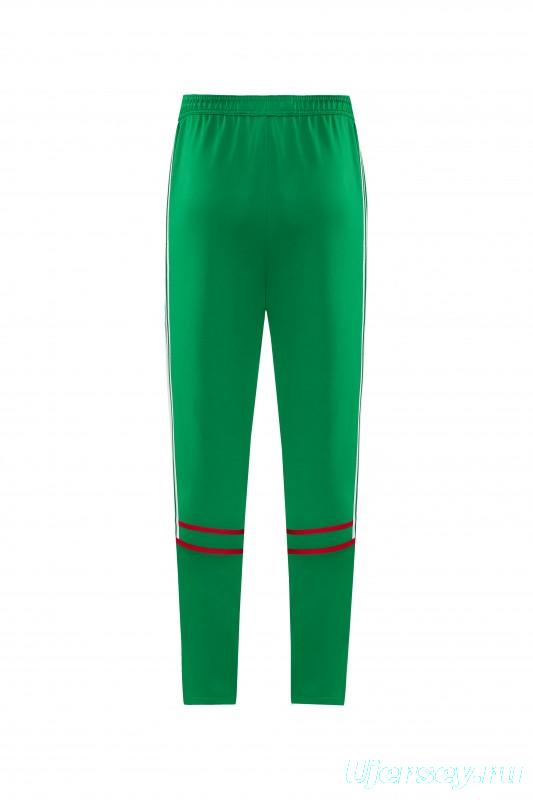 2026/27 Mexico  Green & Red Retro Full Zipper Jacket Tracksuit + Long Pants (Adidas Originals)