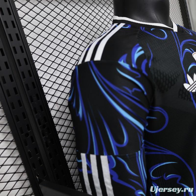 Player Version  26/27  Argentina  Black & Blue  Long Sleeve Jersey