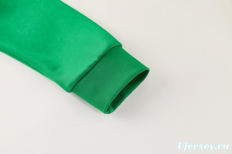 2026/27 Mexico  Green & Red Retro Full Zipper Jacket Tracksuit + Long Pants (Adidas Originals)