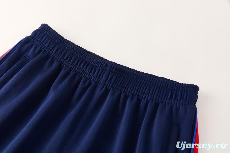 2026/27 Adidas Originals Red  Full Zipper Jacket Tracksuit + Navy Blue Long Pants