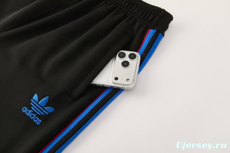 2026/27 Adidas Originals  White Full Zipper Jacket Tracksuit + Navy Blue Long Pants