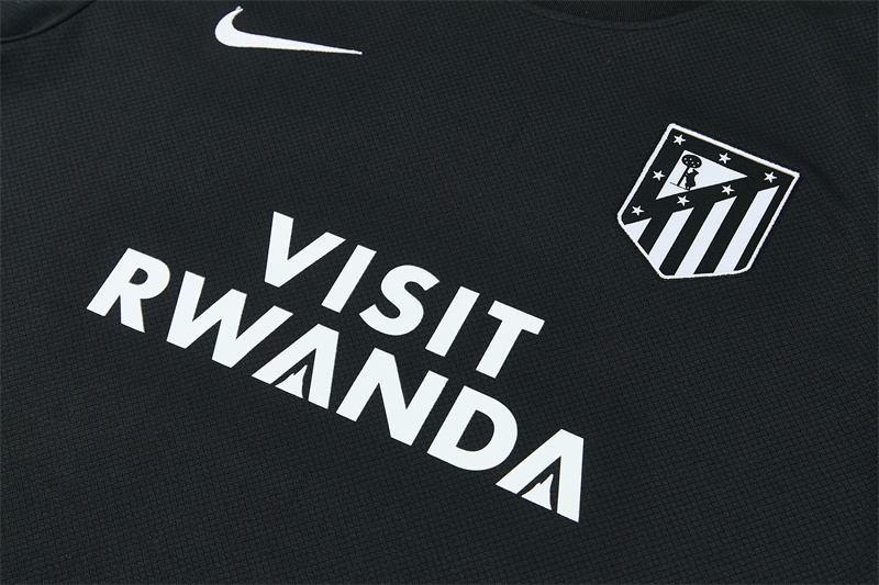 2026 Atletico Madrid Black Short Sleeve+Soccer Shorts