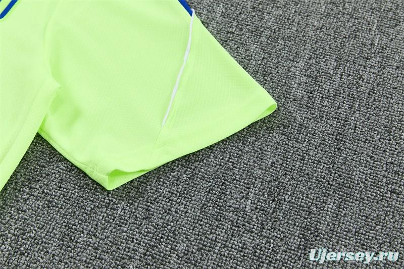 2026 Atletico Madrid Fluorescent Green Short Sleeve+Soccer Shorts