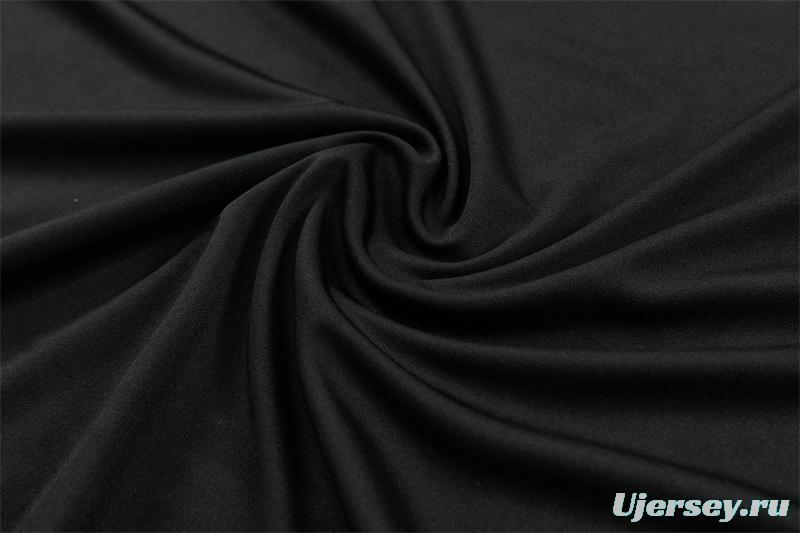 2026 Atletico Madrid Black Half Zipper Jacket Tracksuit + Long Pants