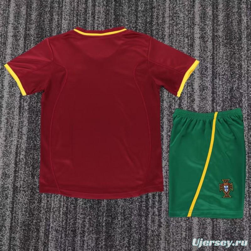 Retro Kids 2000 Portugal Home Jersey