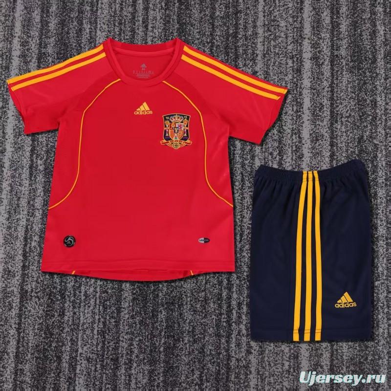 Retro Kids 2008 Spain Home Jersey