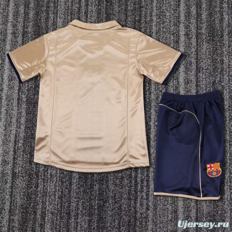 Retro Kids 01/02 Barcelona Away Jersey
