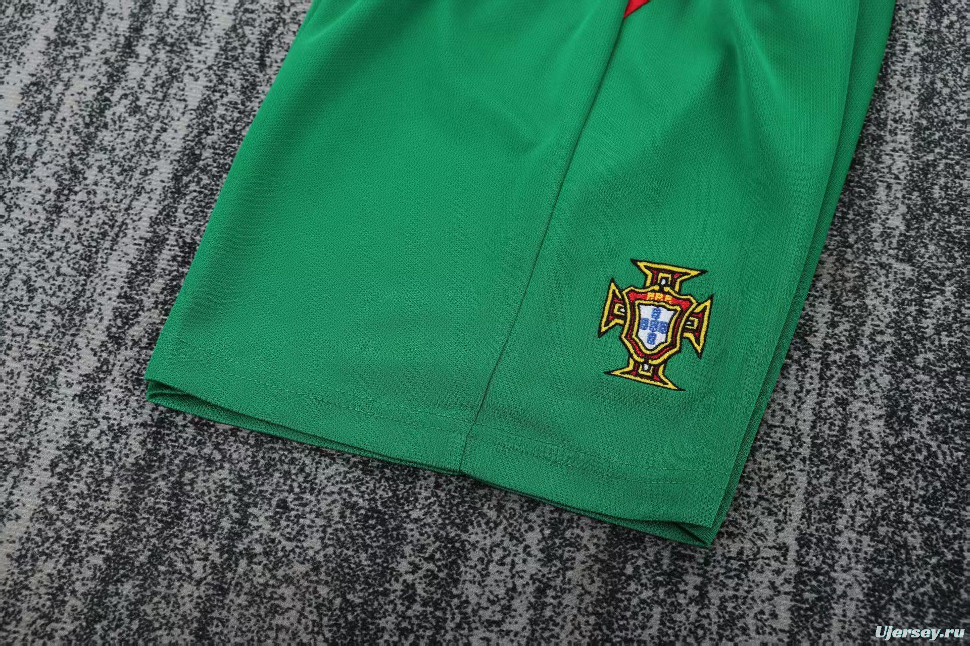 Retro 2004 Kids Portugal Home Long Sleeve Jersey