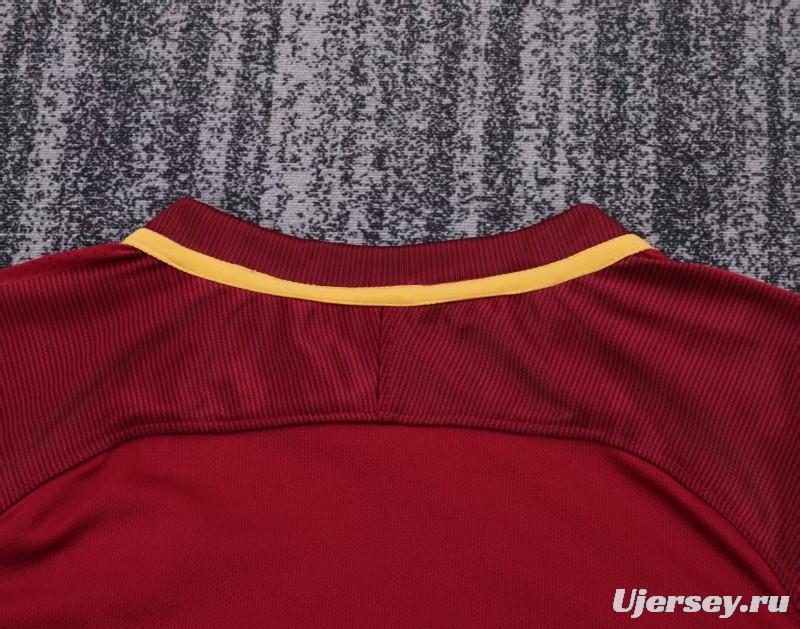 Retro Kids 17/18  AS Roma Home Jersey