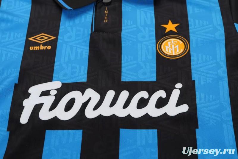 Retro 92/94 Kids Inter Milan Blue-Black Home Jersey