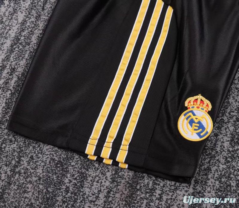 Retro Kids 99/01 Real Madrid Away Black Jersey