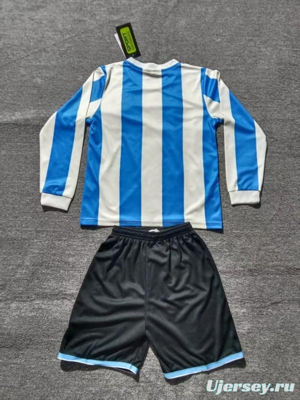 Retro 1998 Kids Argentina Home Long Sleeve Jersey