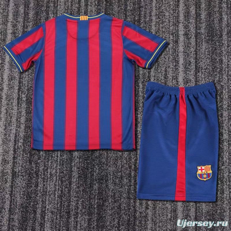 Retro Kids 09/10 FC Barcelona Home Jersey