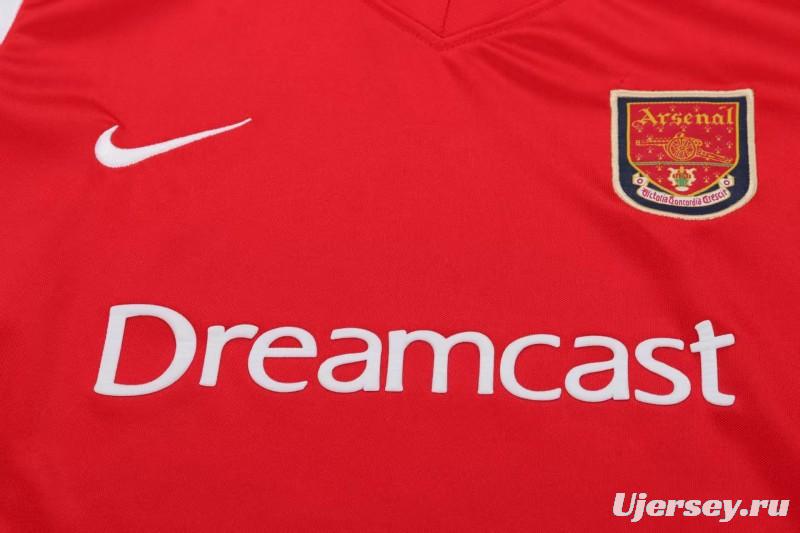 Retro 01/02 Kids Arsenal Red & White Home Jersey