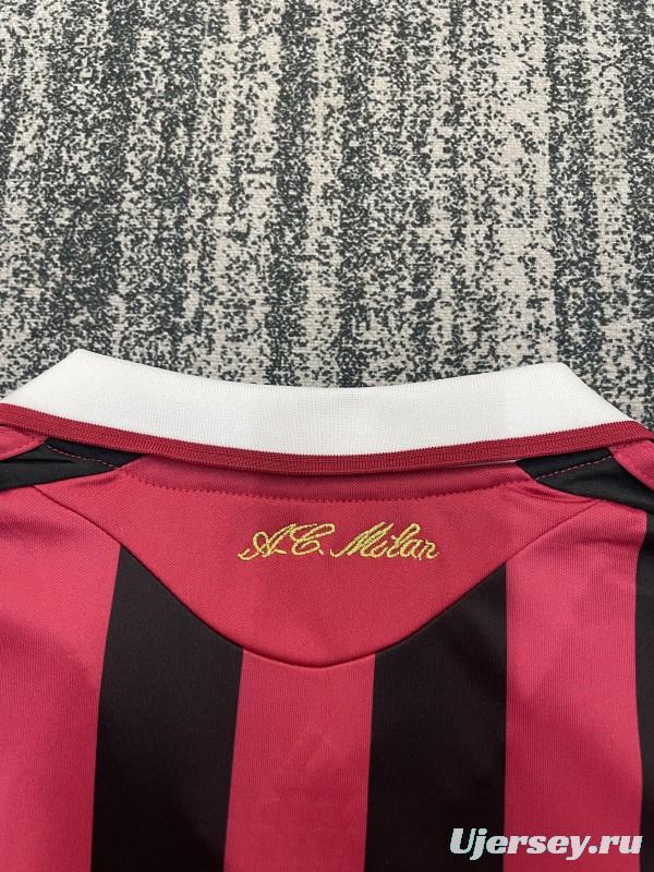 Retro Kids 09/10 AC Milan Home Jersey