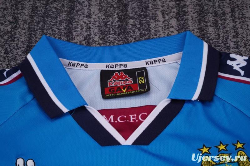 Retro Kids 97/98  Manchester City Home Jersey