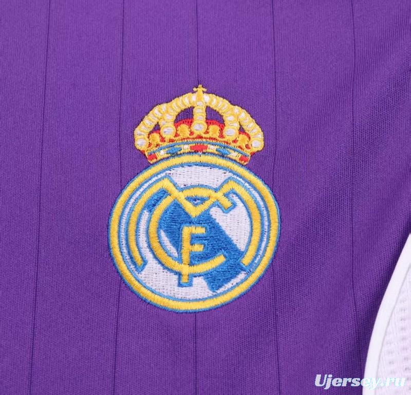Retro Kids 06/07 Real Madrid Away Purple Jersey
