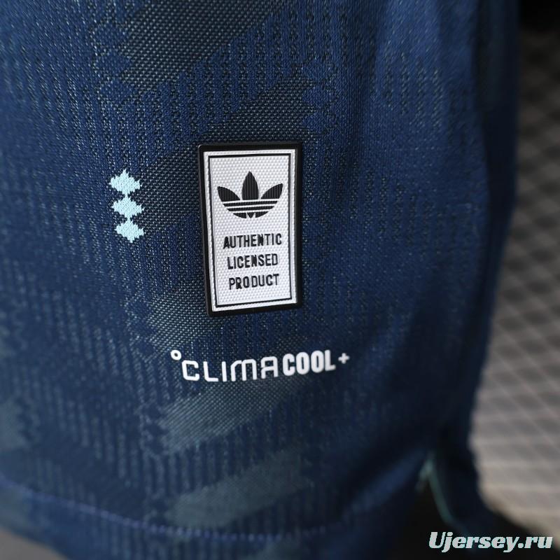 Player Version 2026 Germany Away Navy Blue  Long Sleeve Jersey