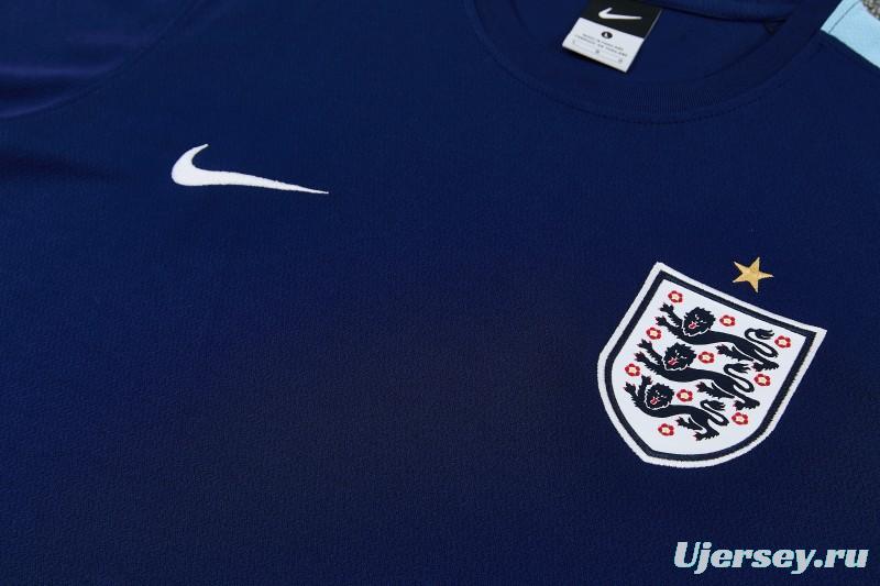 2026 England Navy Blue Short Sleeve + Soccer Shorts