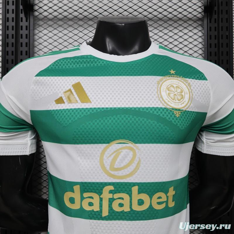 Player Version 26/27 Celtic Green & White Hooped Home Jersey