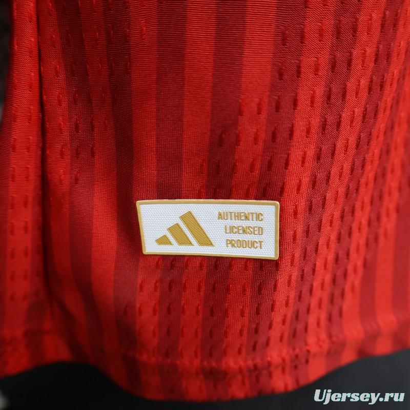 Player Version 26/27 Bayern Munich Red with Tonal Stripe Home Jersey