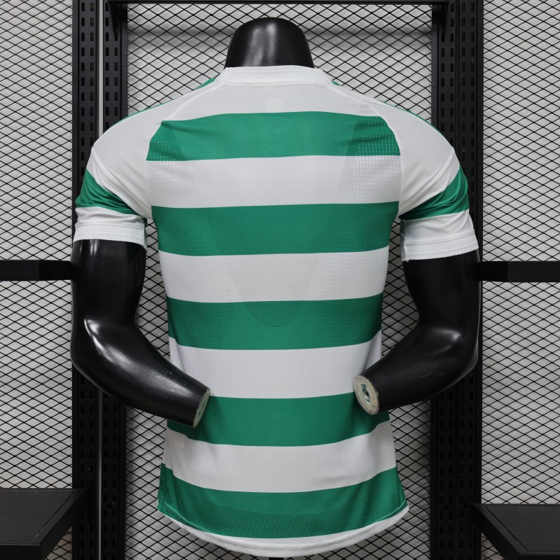 Player Version 26/27 Celtic Green & White Hooped Home Jersey