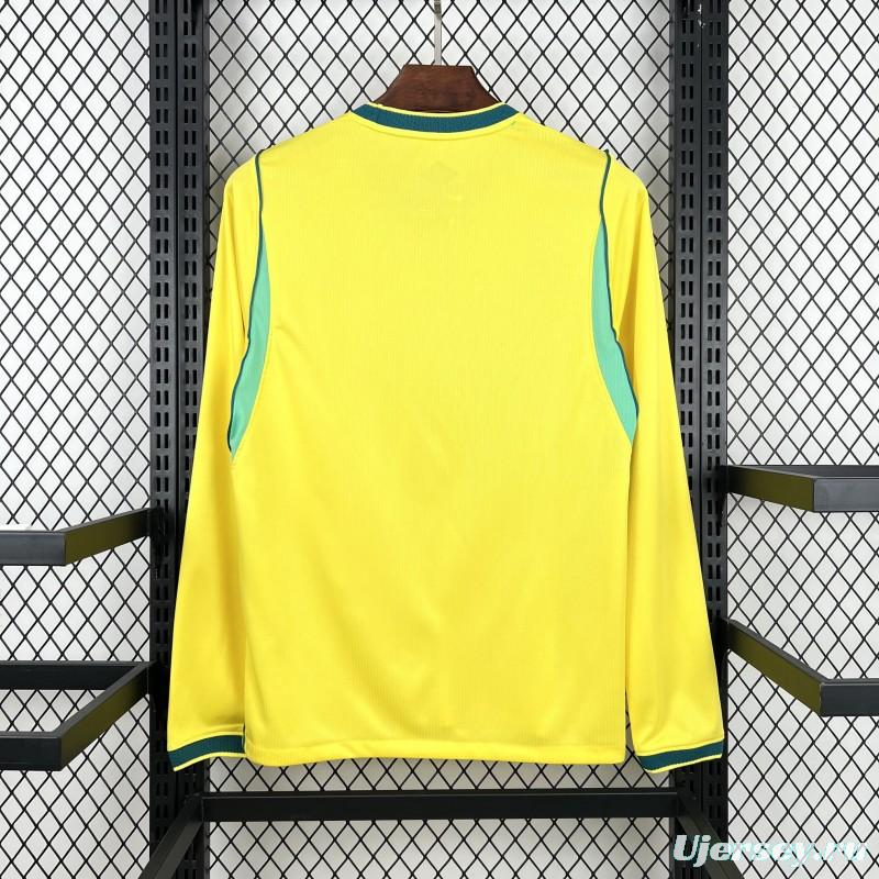 2026 Mens Brazil World Cup Home Long Sleeve Jersey