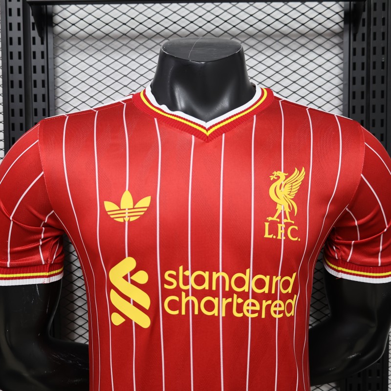 Player Version 26/27 Liverpool Red with White Pinstripe Home Jersey