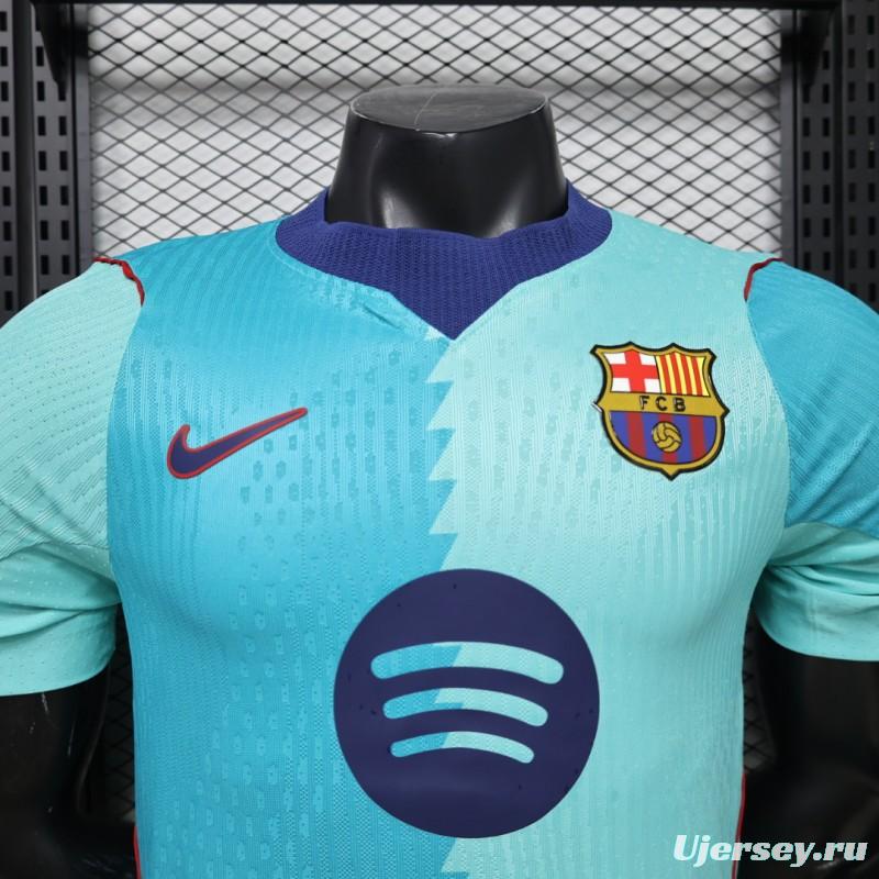 Player Version 26/27 FC Barcelona Teal & Aqua BlueThird Jersey