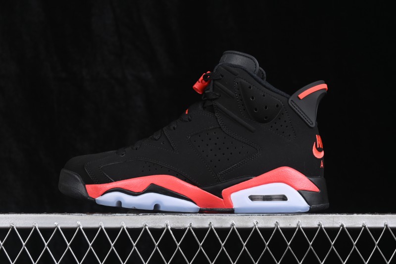 Nike Air Jordan 6 Retro Basketball Shoes with Infrared Accents - CT8529-001