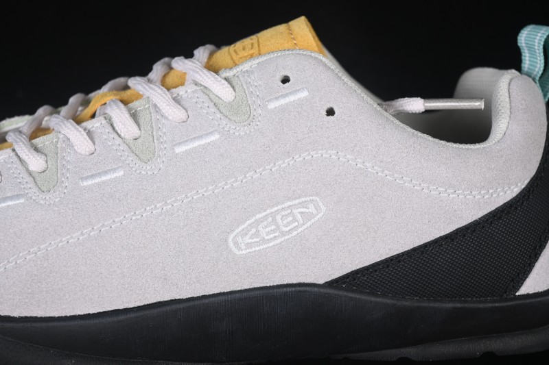 Keen Jasper Retro Street Style Outdoor Shoes in Light Gray-Yellow - F.C3