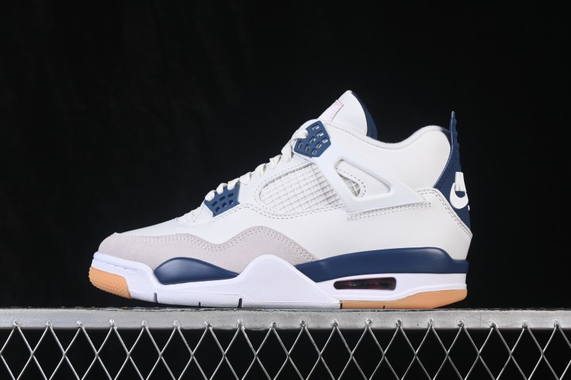 Nike SB x Air Jordan 4 Navy AJ4 Collaboration White Blue - DR5415-100