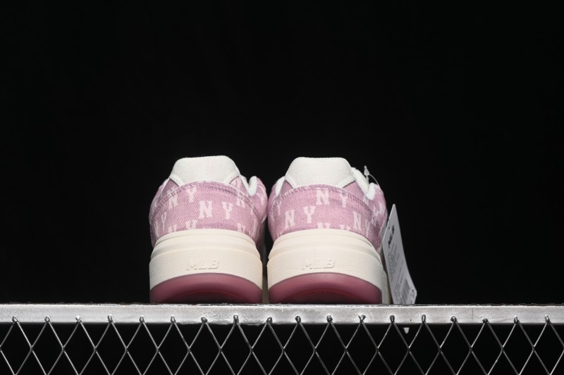 New York MLB Bigball Chunky Liner Denim Monogram High-Top Casual Sneakers - 3ASXM016N50PKS