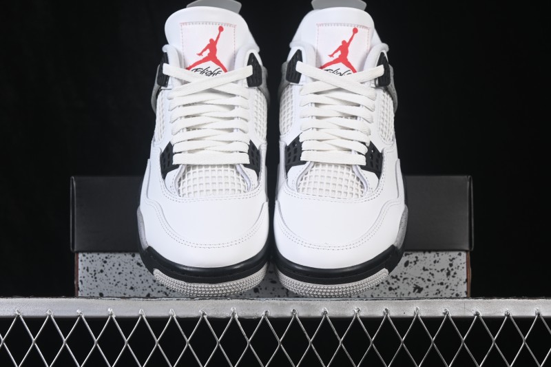 Nike Air Jordan 4 Retro White Cement Basketball Shoes - FV5029-100