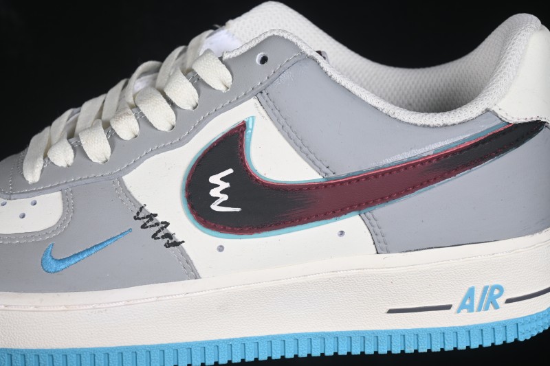 Nike Air Force 1 '07 Low Hand-Painted Graffiti Ice Island Prelude Casual Skateboarding Shoes - LJ8822-616