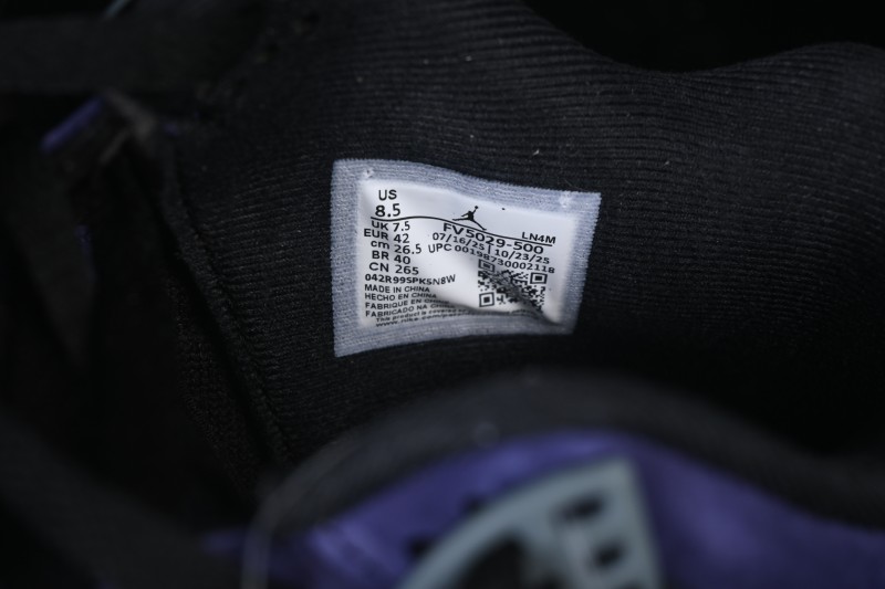 Nike Air Jordan 4 Retro Lakers Basketball Shoes - FV5029-500
